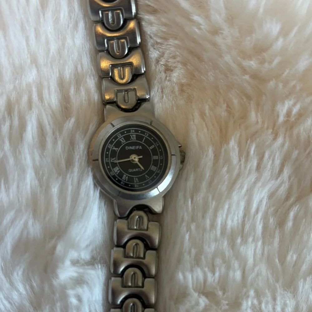 Women’s Silver Black Two-Tone Watch
